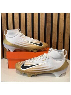 SIZE 11 - Nike Zoom Air Vapor Pro 1 White Gold Black Football Cleats FB3298 103